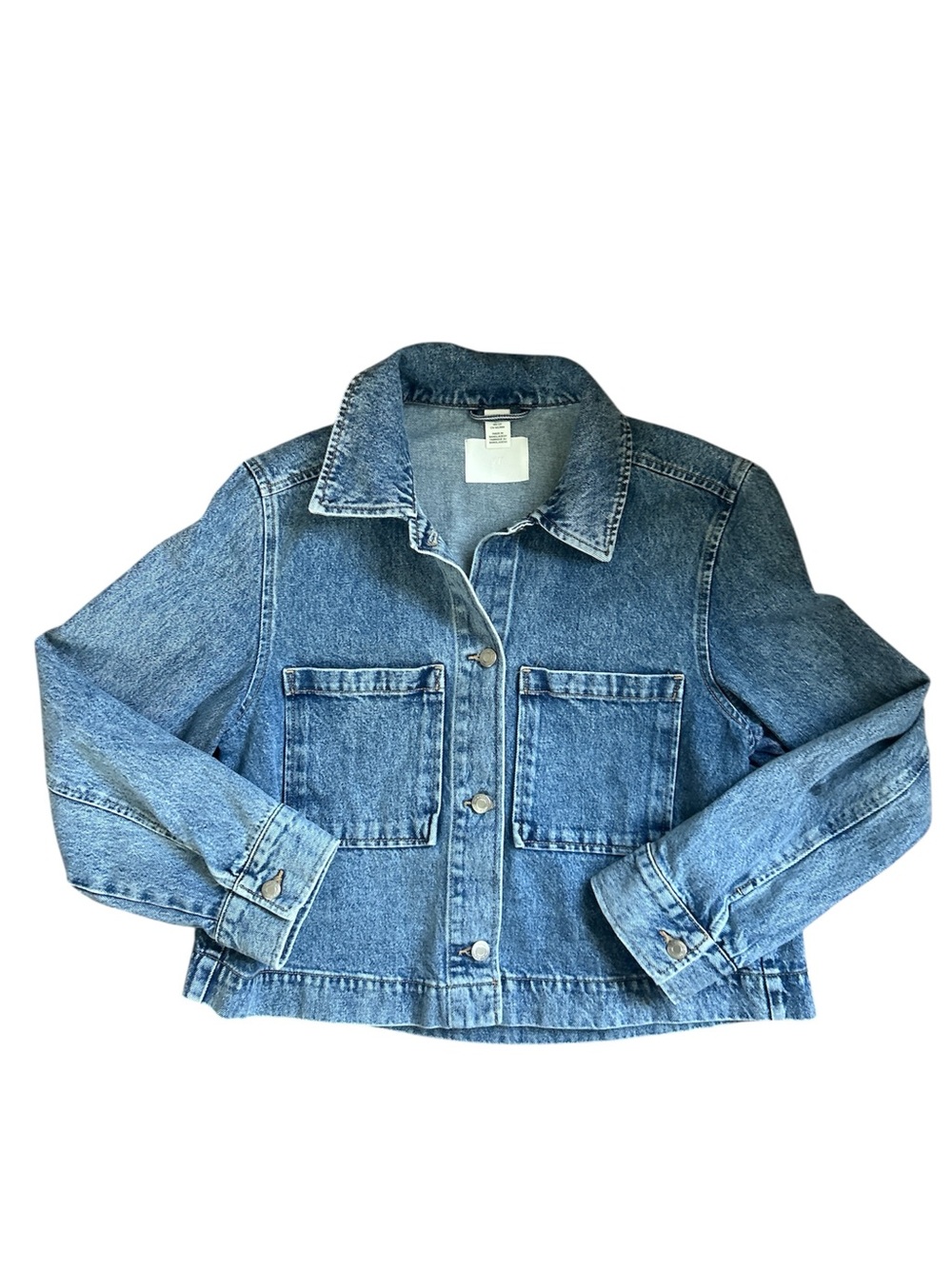 H&M Crop Blue Denim Jacket